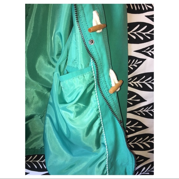 Aqua Toggle Fastener Jacket by Yessica - Picture 7 of 8